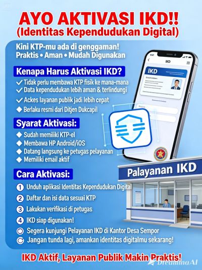 AYO AKTIVASI IKD! Kini KTP Bisa di Genggaman