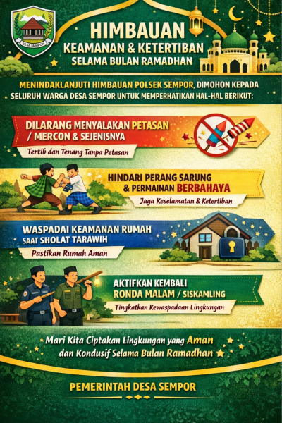 Pemerintah Desa Sempor Sampaikan Himbauan Keamanan dan Ketertiban Selama Bulan Ramadhan